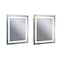 Cwi Lighting Abril Square Matte White LED 36 in. Mirror 1232W36-36-A - alternate 1